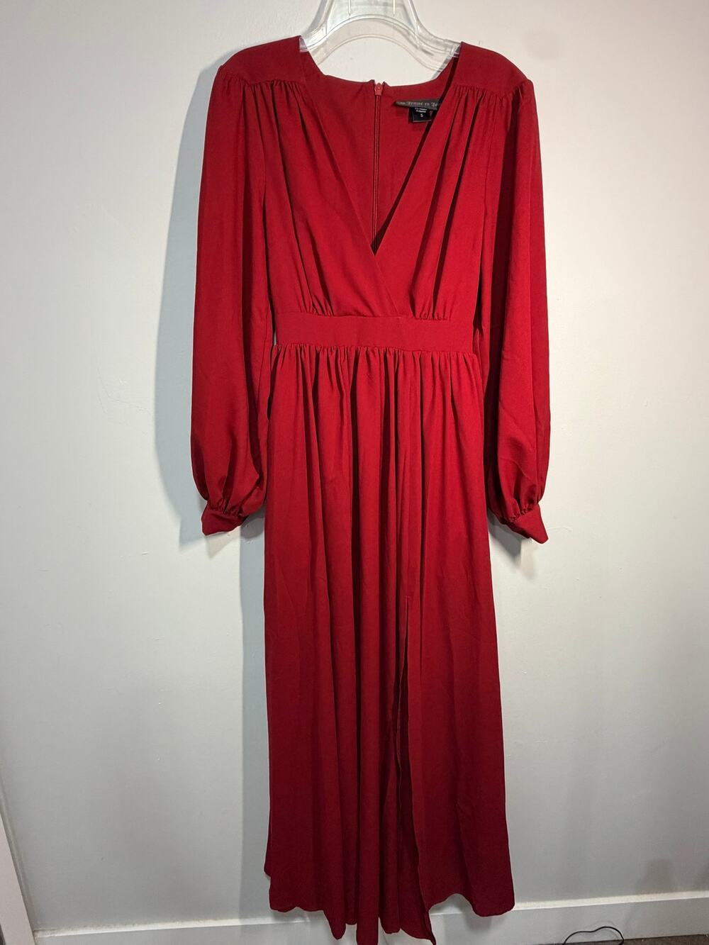Belladonna Maxi Dress in Crimson Red by La Femme en Noir Small